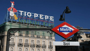 Tio Pepe sign - Puerta del Sol Madrid