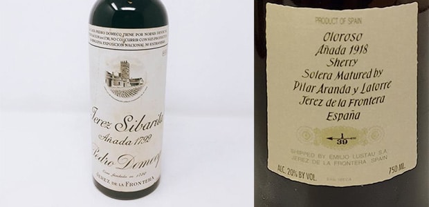 Jerez Sibarita 1792 - Pilar Aranda Oloroso 1918