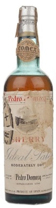 Pedro Domecq Ideal Pale sherry, bottled 1950's