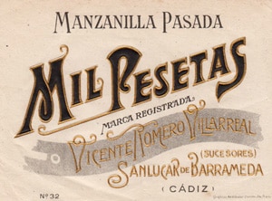 Manzanilla Mil Pesetas - Romero Villareeal