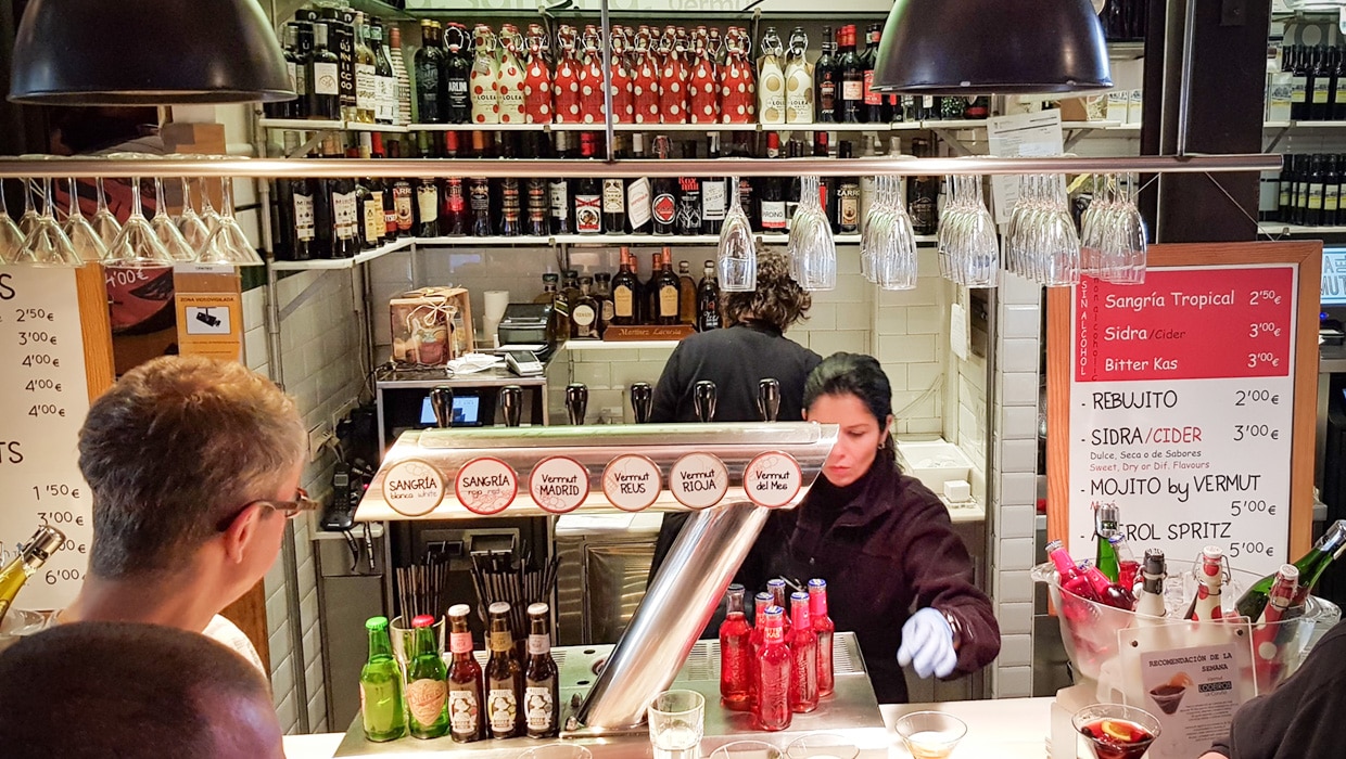 La hora del Vermut - The Sherry Corner (Mercado San Miguel, Madrid)