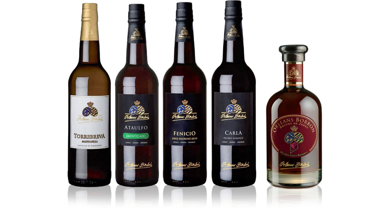 Orleans Borbon sherry - Torrebreva, Ataulfo, Fenicio, Carla